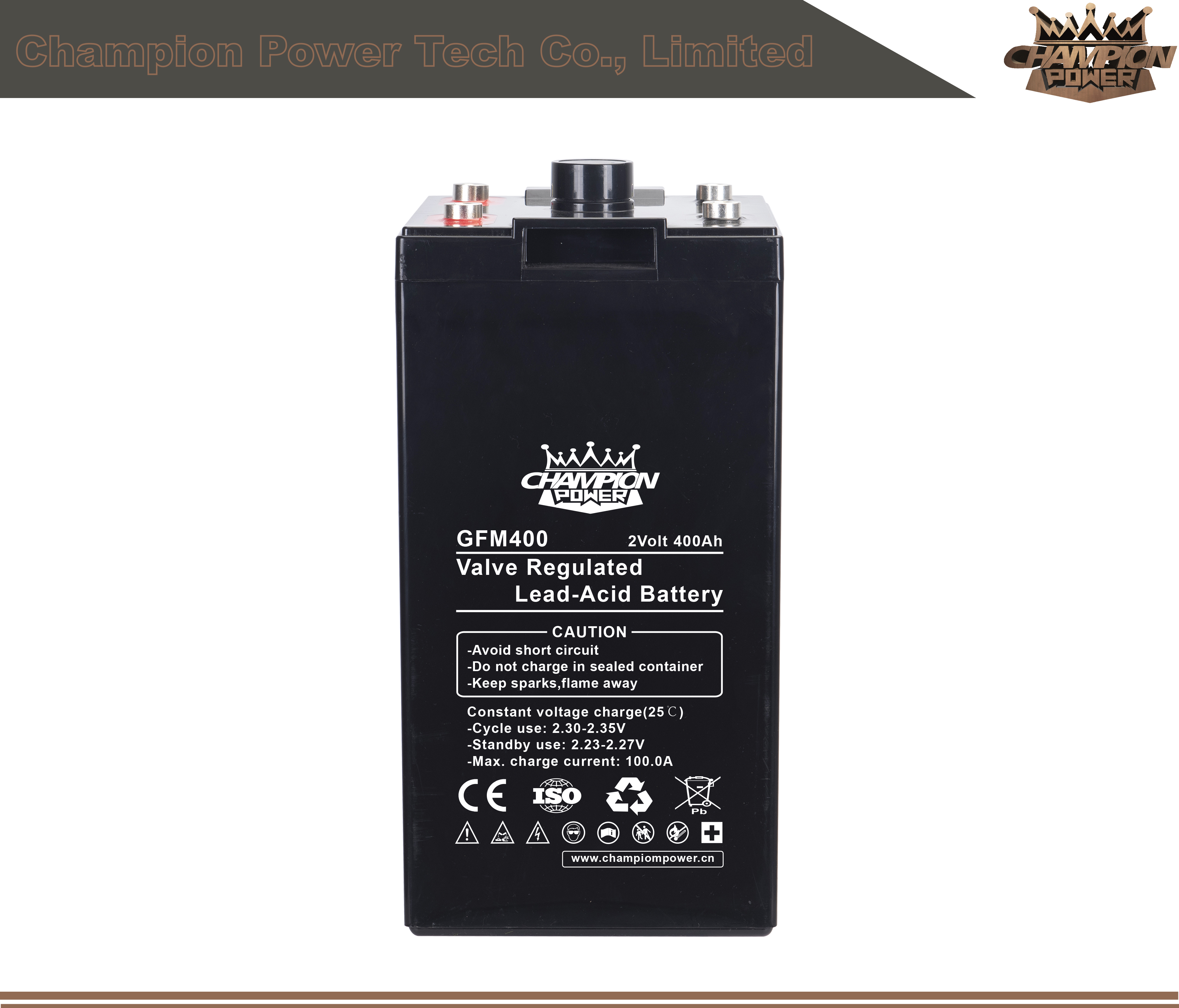 GFM400 2V400Ah Lead Acid Battery