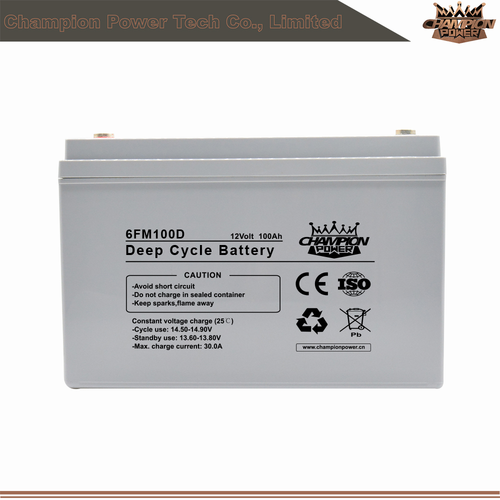 12V100AH Deep Cycle Battery for Solar energy storage system