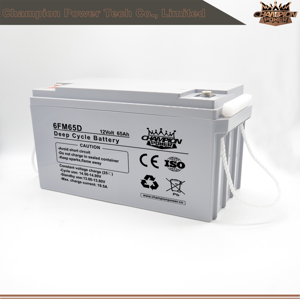 12V65AH Deep Cycle Battery for Solar energy storage system