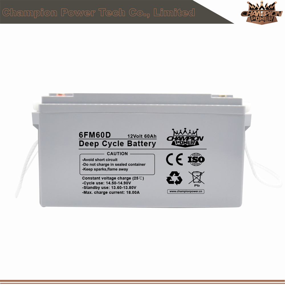 12V60AH Deep Cycle Battery for Solar energy storage system