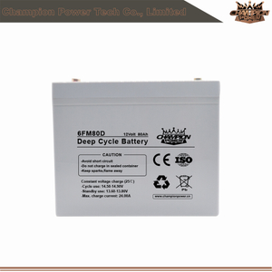 12V80AH Deep Cycle Battery for Solar energy storage system